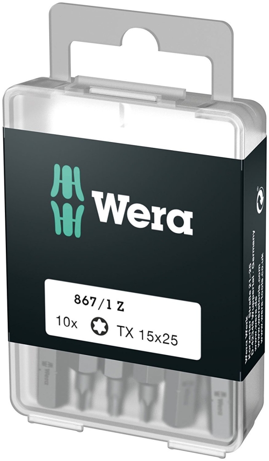 Wera 05072407001 867/1 Torx-bits DIY 15x25, 10 stk.