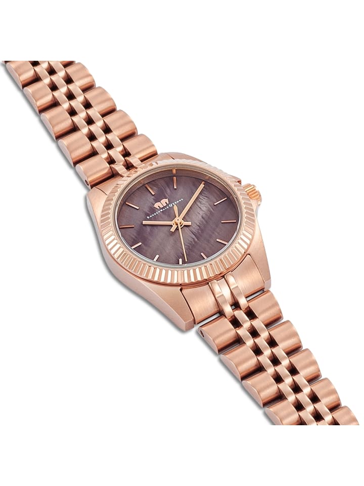 Rhodenwald & Söhne Damen Quarzuhr roségold Edelstahl roségold in roségold günstig kaufen 21 cm