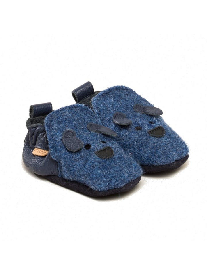 Gottstein Krabbelschuhe Dog Face in blau günstig kaufen
