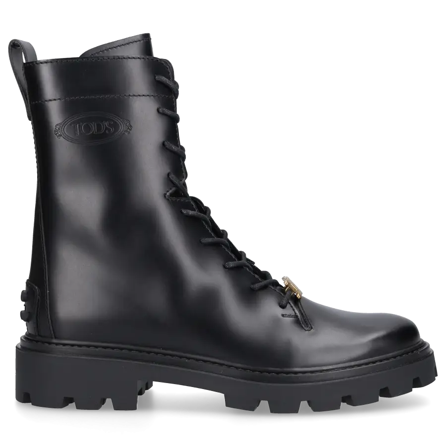 Tod's - Stiefeletten COMBAT Kalbsleder - schwarz