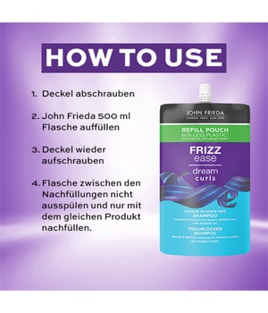 JOHN FRIEDA Frizz Ease Traumlocken Refill Haarshampoo-500 ml