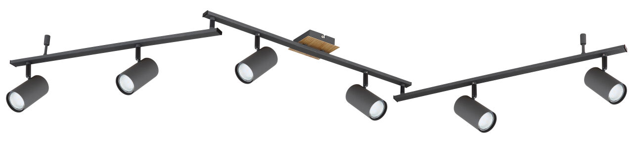 Globo Lighting - ROBBY - Strahler Metall Graphit, 6x GU10
