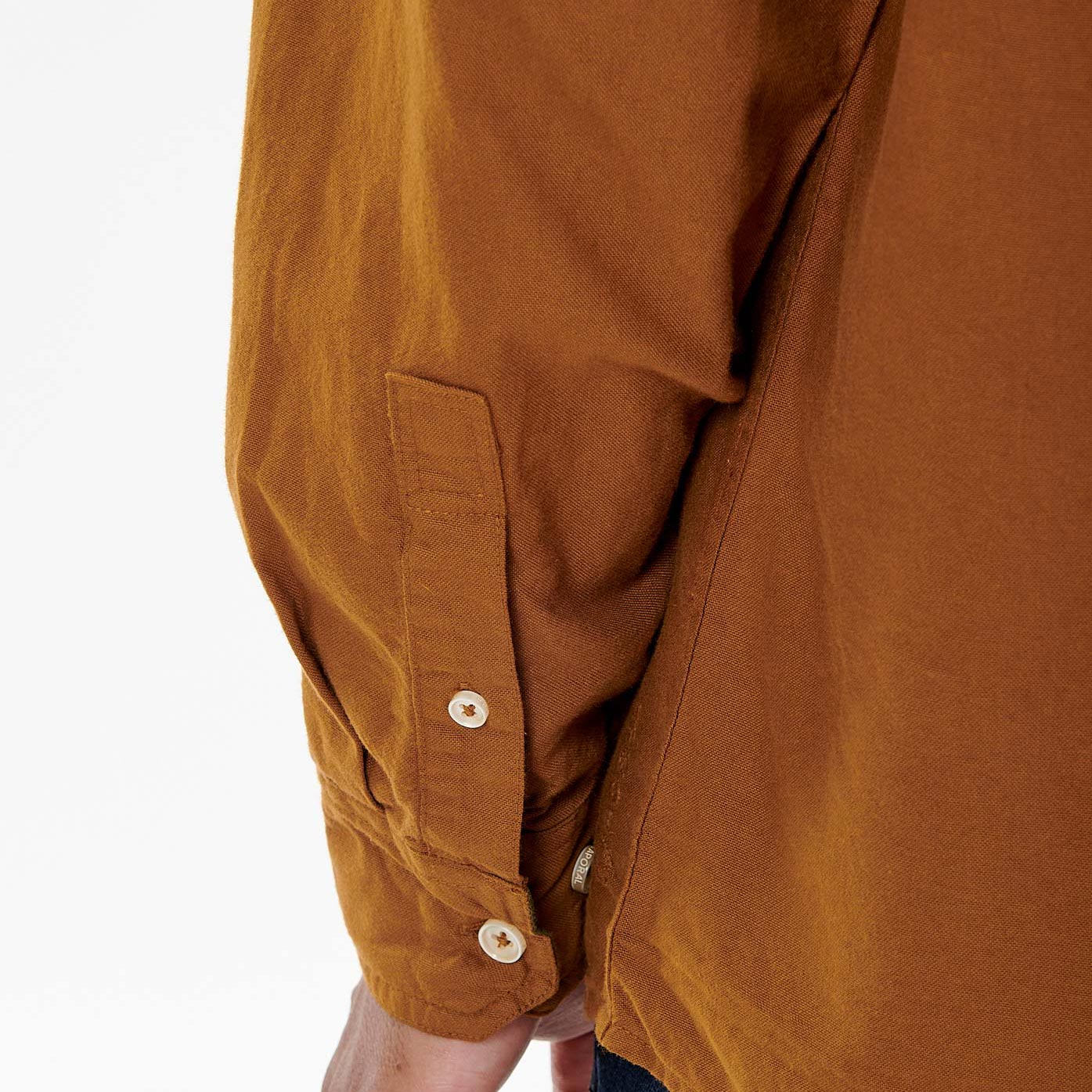 TOMEK  Chemise marron homme 100% coton bio