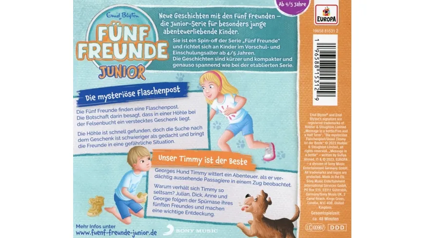Folge 2: Die mysteriöse Flaschenpost/Unser Timmy i