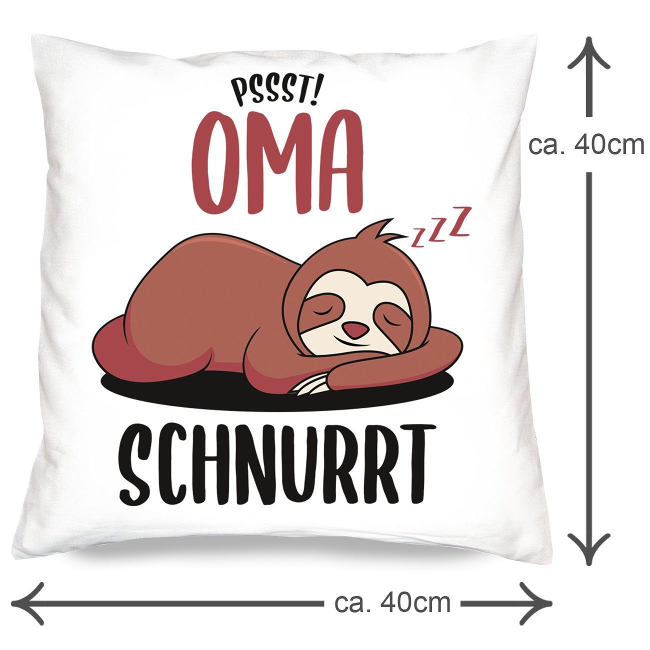 Soreso® Dekokissen Geschenk für Oma und Opa Weihnachten, Geschenk-Set