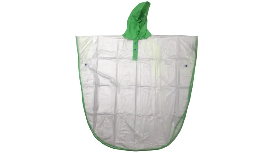 Kinder Regenponcho Klar grün