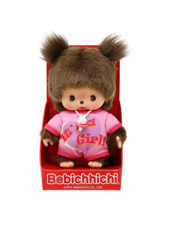 Monchhichi Bebichhichi | Mädchen Baby | It´s a Girl | 13 cm | Monchhichi Puppe günstig kaufen onesize
