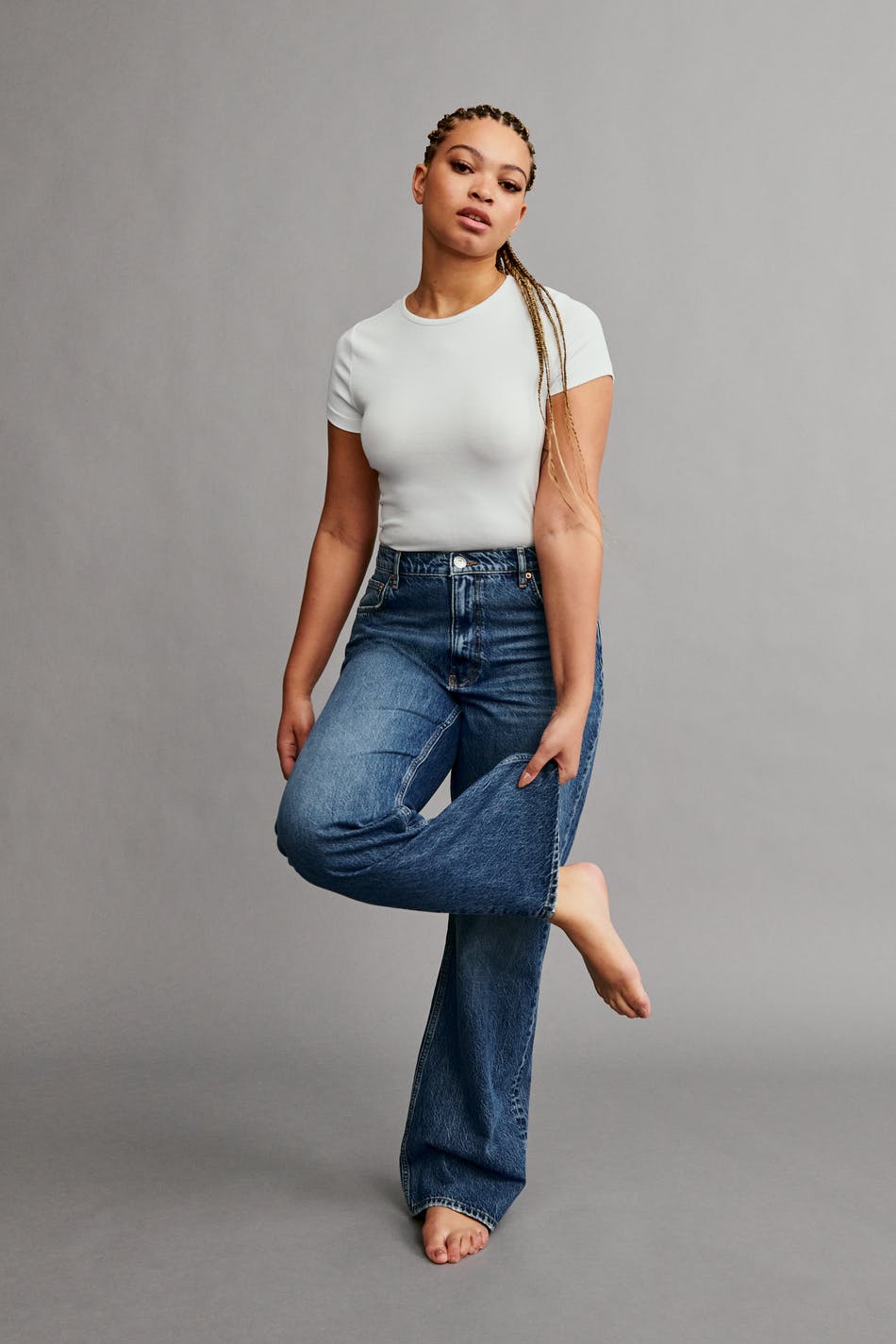 Straight high waist jeans
