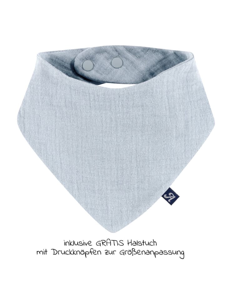 Alvi Sommer-Schlafsack mit Füßen Musselin / Sleep-Overall in blau günstig kaufen
