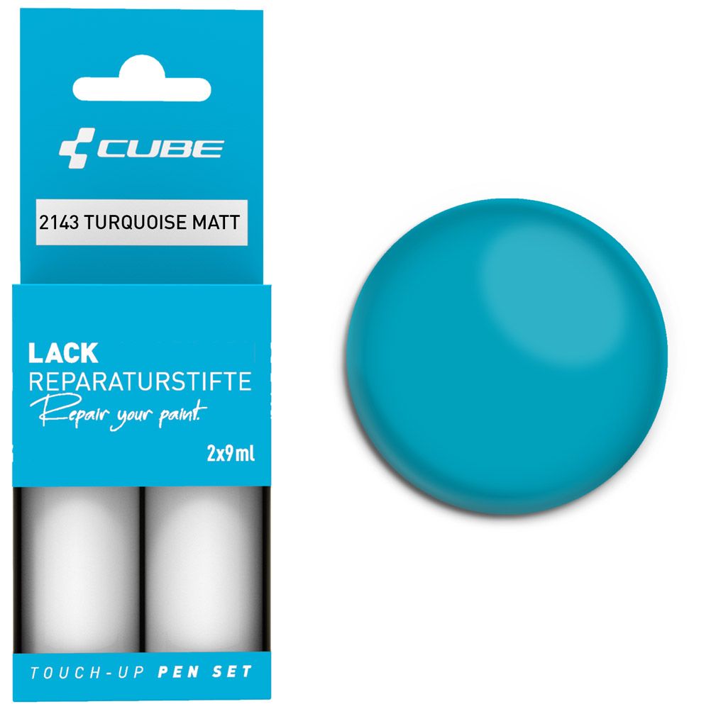 Cube Lackreparaturstift Set TURQUOISE matt kaufen | Bike-Discount