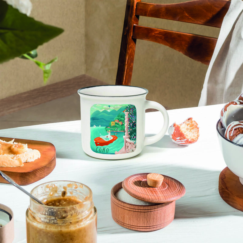 Xícara de porcelana - Cup-Puccino - Coleção Cidades do Mundo