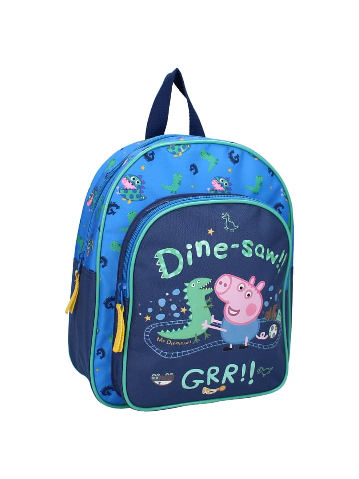 Peppa Pig Peppa Pig Rucksack für Jungs – Cooles Dino-Motiv Schultasche in Blau günstig kaufen 30 cm
