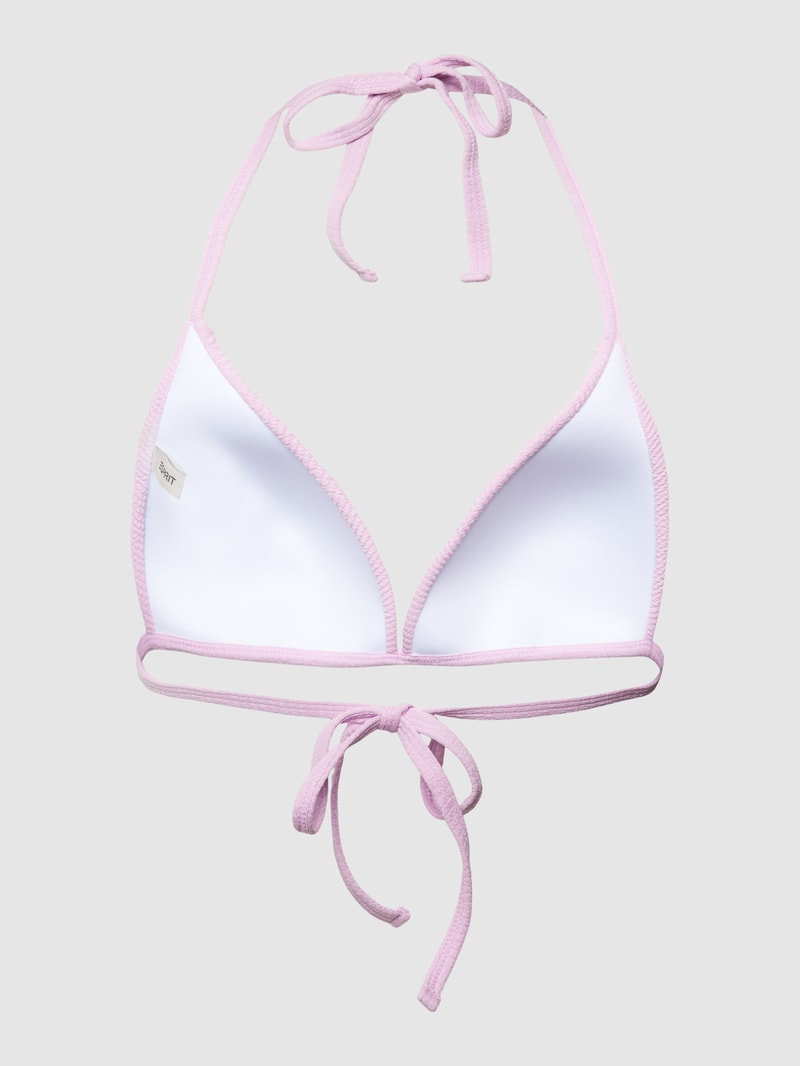 Bikini-Oberteil mit Strukturmuster Modell 'JOIA' in flieder