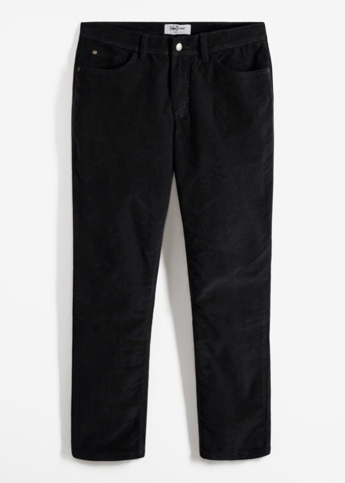 Regular Fit Cord-Thermohose, Straight