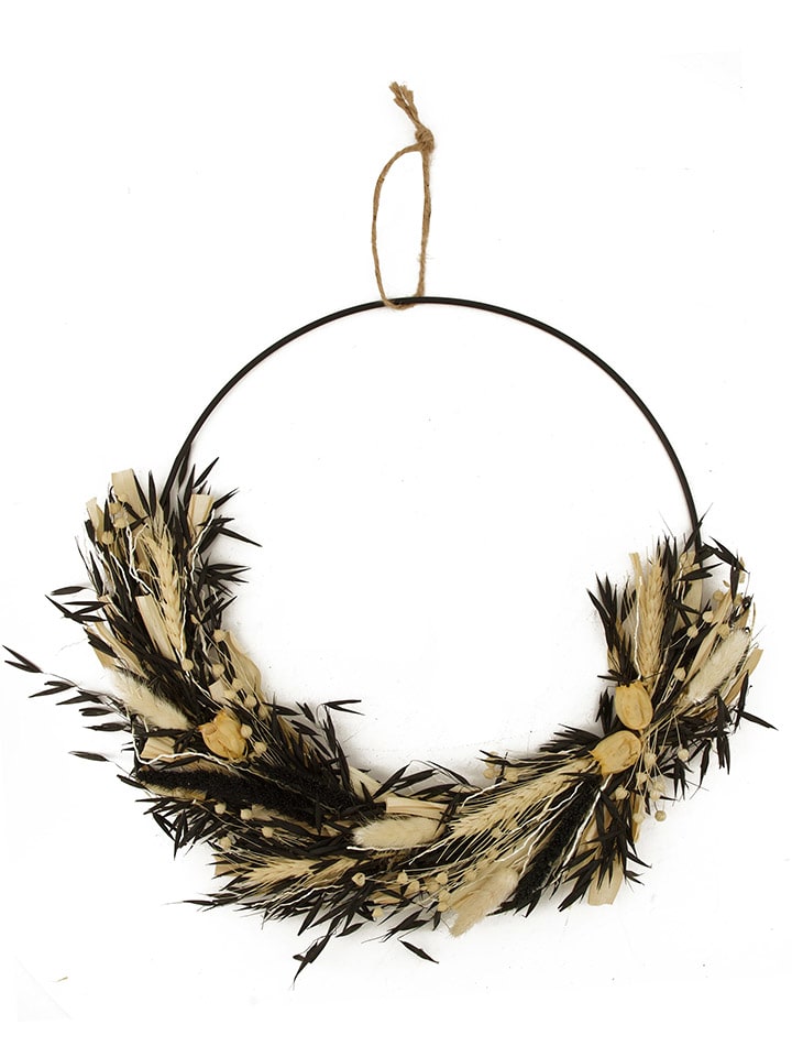 Dijk Natural Wanddekoration in Schwarz/ Creme - Ø 37 cm günstig kaufen onesize