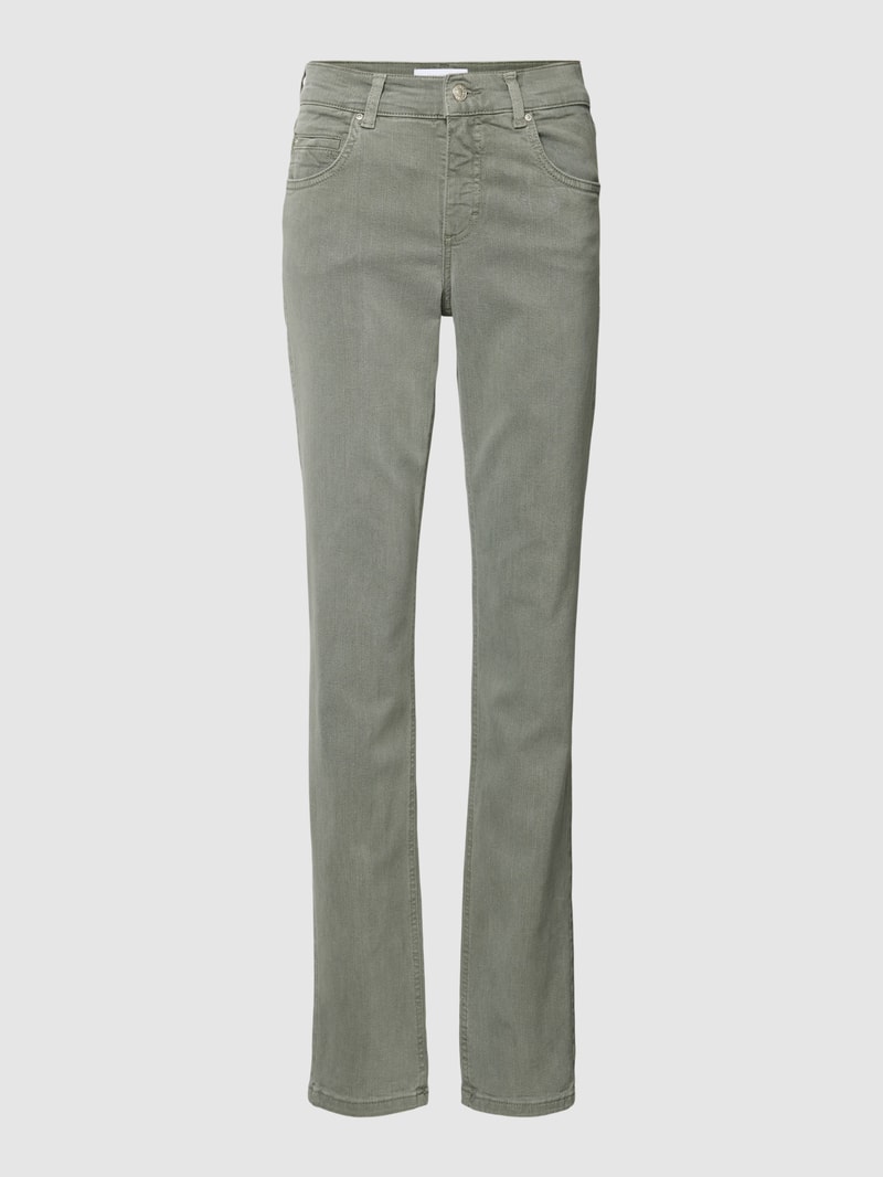 Jeans im 5-Pocket-Design Modell 'CICI' in khaki