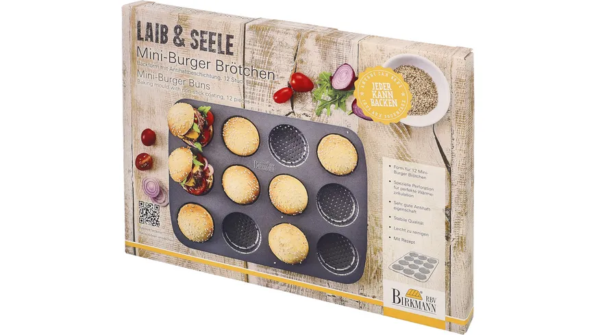 RBV BIRKMANN Mini-Burgerblech LAIB & SEELE 12-fach