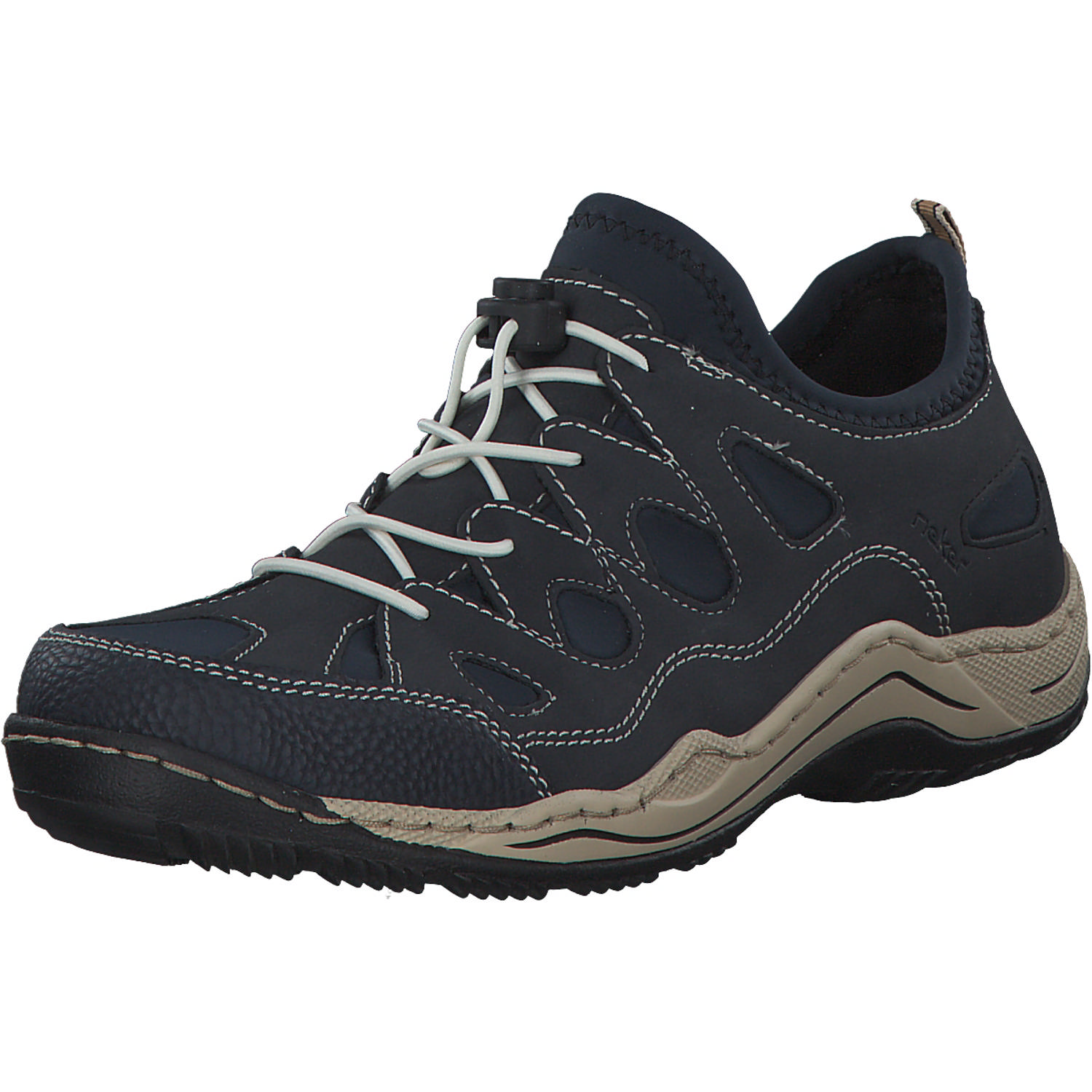 Rieker L0551, Schnürschuhe, Damen, Blau