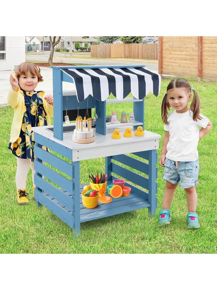 COSTWAY Matschküche ab 3 Jahren in Blau günstig kaufen onesize