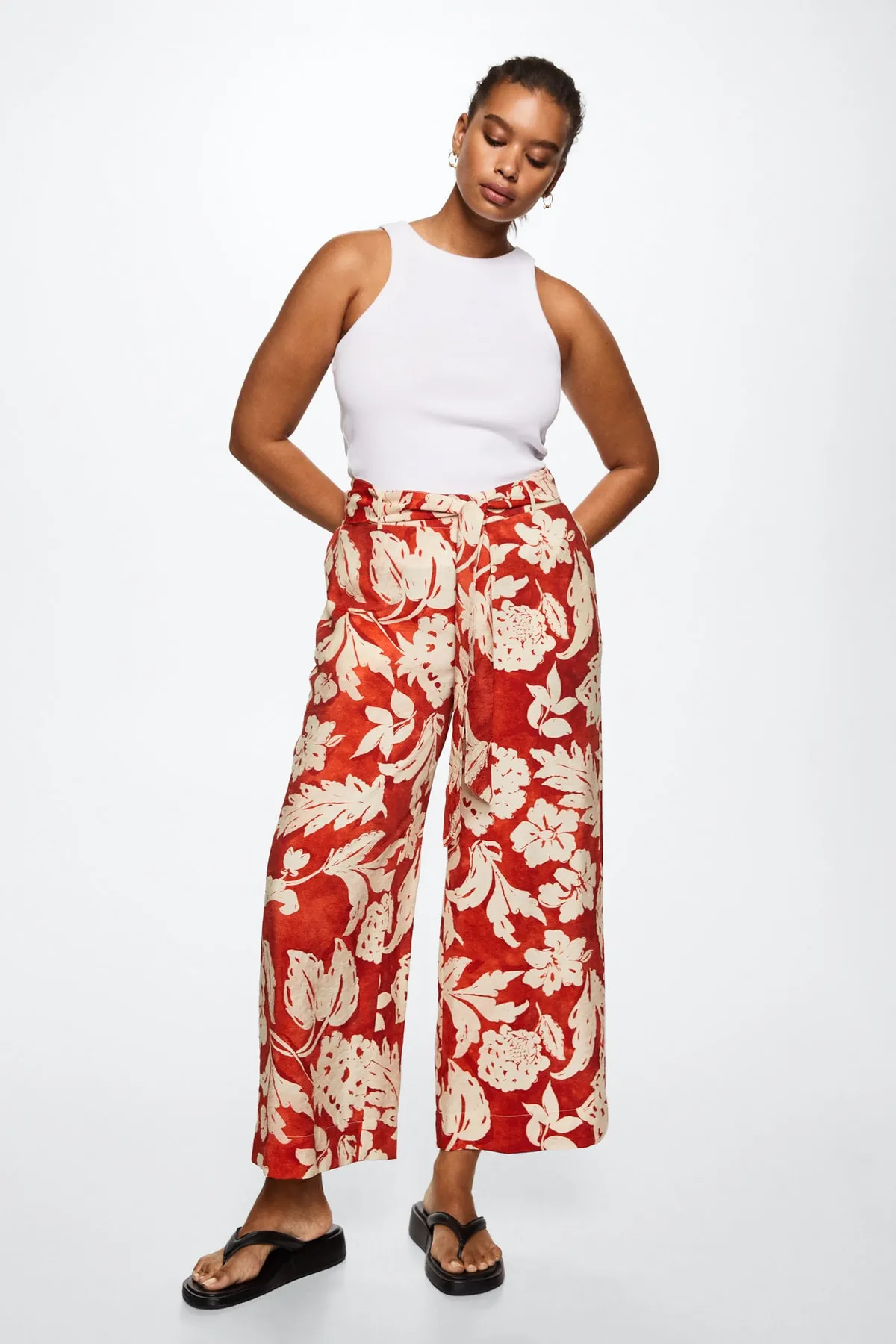 MANGO  Orange Damenhose 37000381