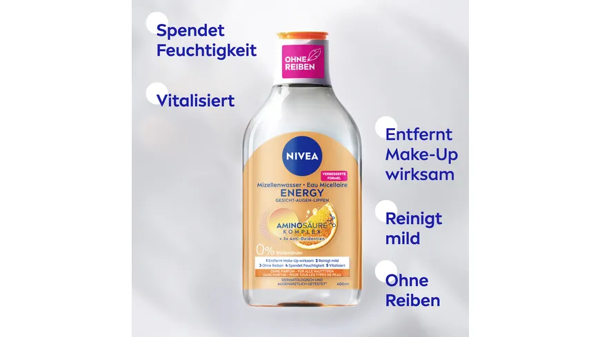NIVEA Mizellenwasser Energy 400 ml