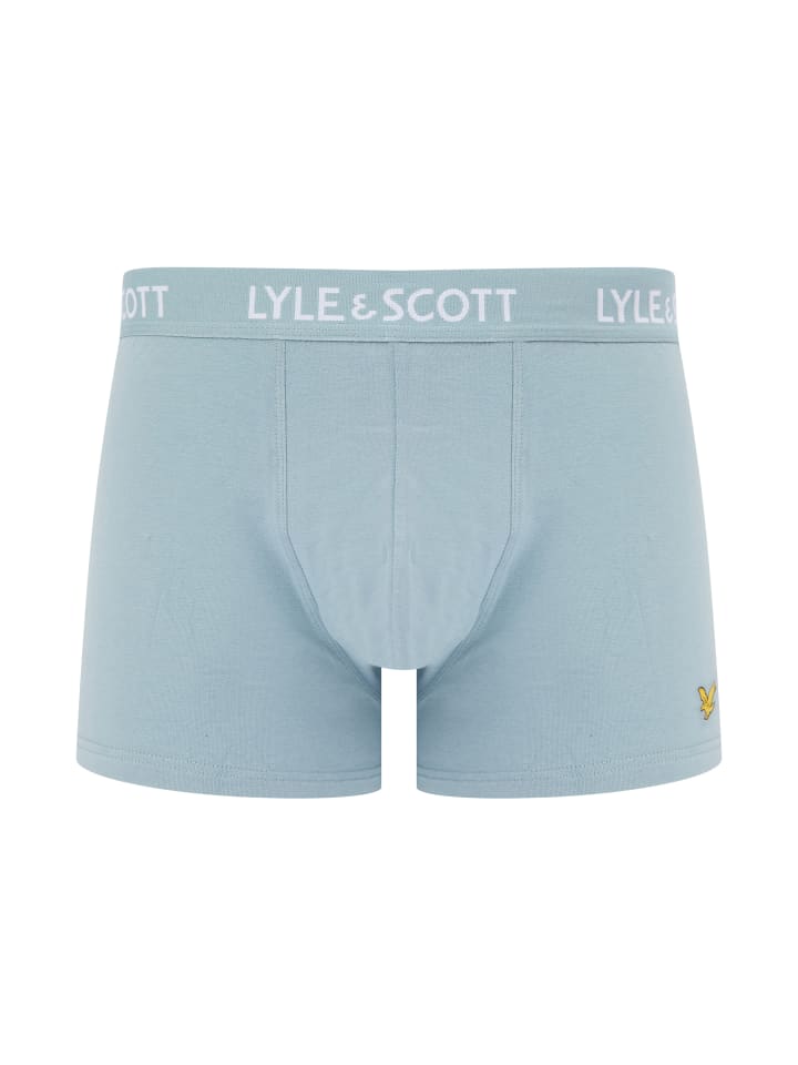 Lyle & Scott Trunks 5-Er Set in Dunkelblau/Weiß/Pastell-Türkis/Pastellblau/Blau günstig kaufen