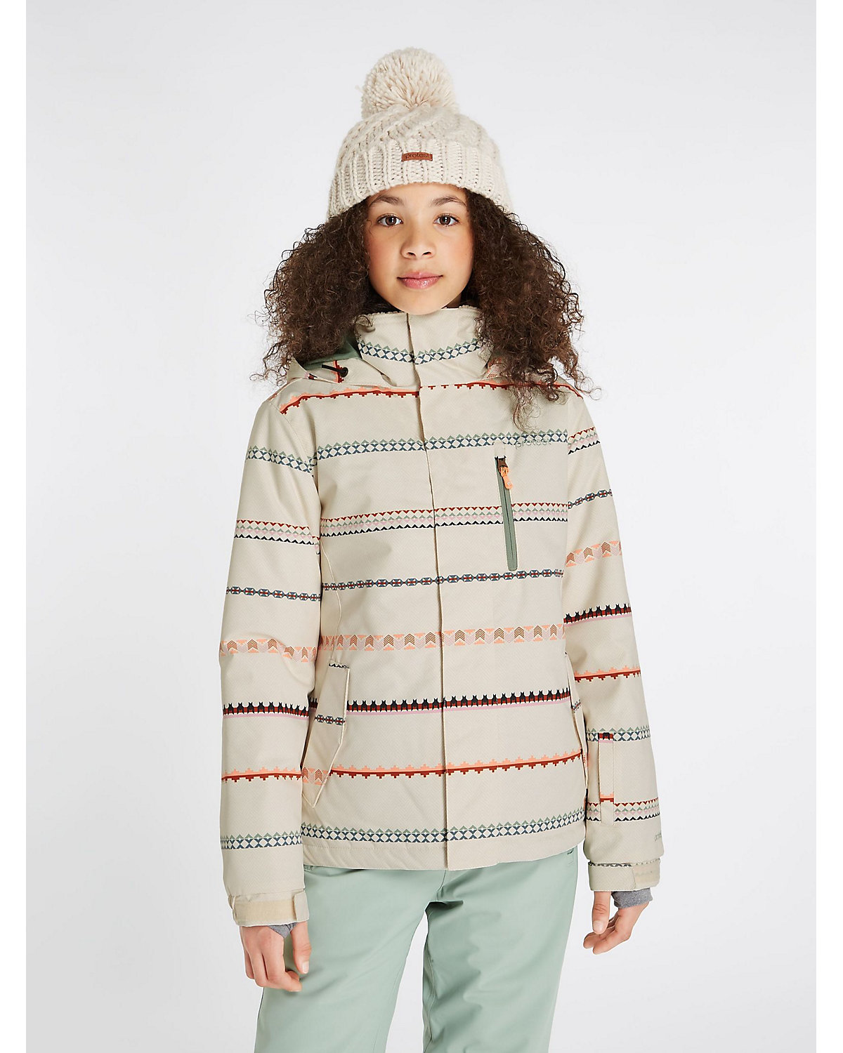 PRTMARCEK JR  - 10K Wasserdicht und atmungsaktiv PFC-Frei   Winterjacke Skijacken für Mädchen