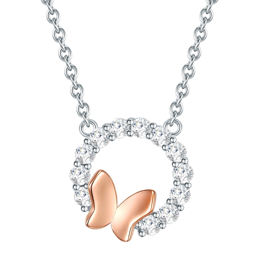 Rafaela Donata Collier en argent Papillon Argent sterling Oxyde de zirconium (CZ) en Argent collier