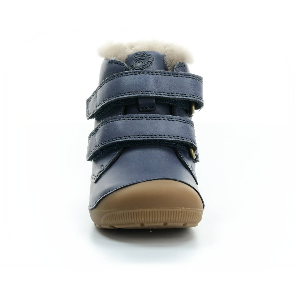 Bundgaard Petit Mid Lamb II Navy dunkelblaue Barfuß-Stiefeletten
