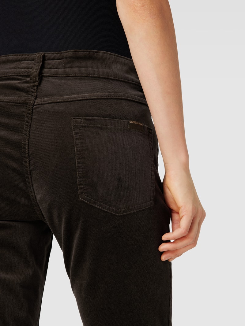 Cordhose im 5-Pocket-Design Modell 'CORA' in schokobraun