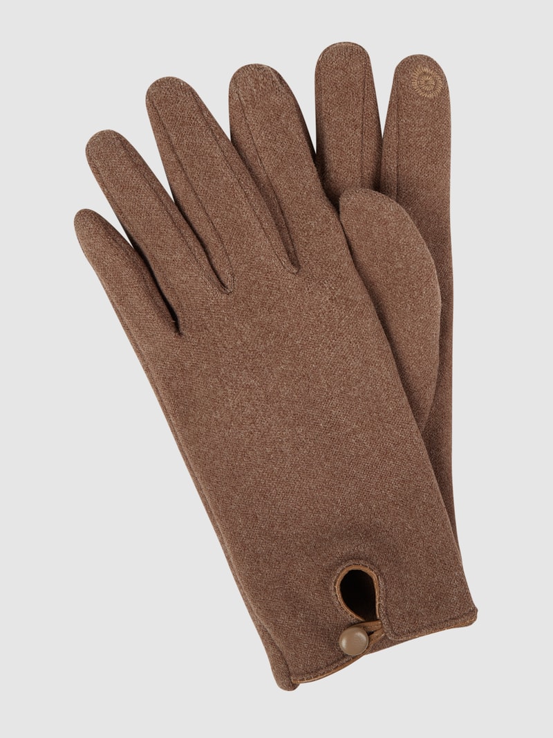 Handschuhe aus Fleece in taupe