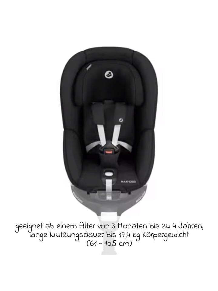Maxi-Cosi Reboarder-Kindersitz Pearl 360 ab 3 Monate - 4 Jahre in schwarz günstig kaufen onesize