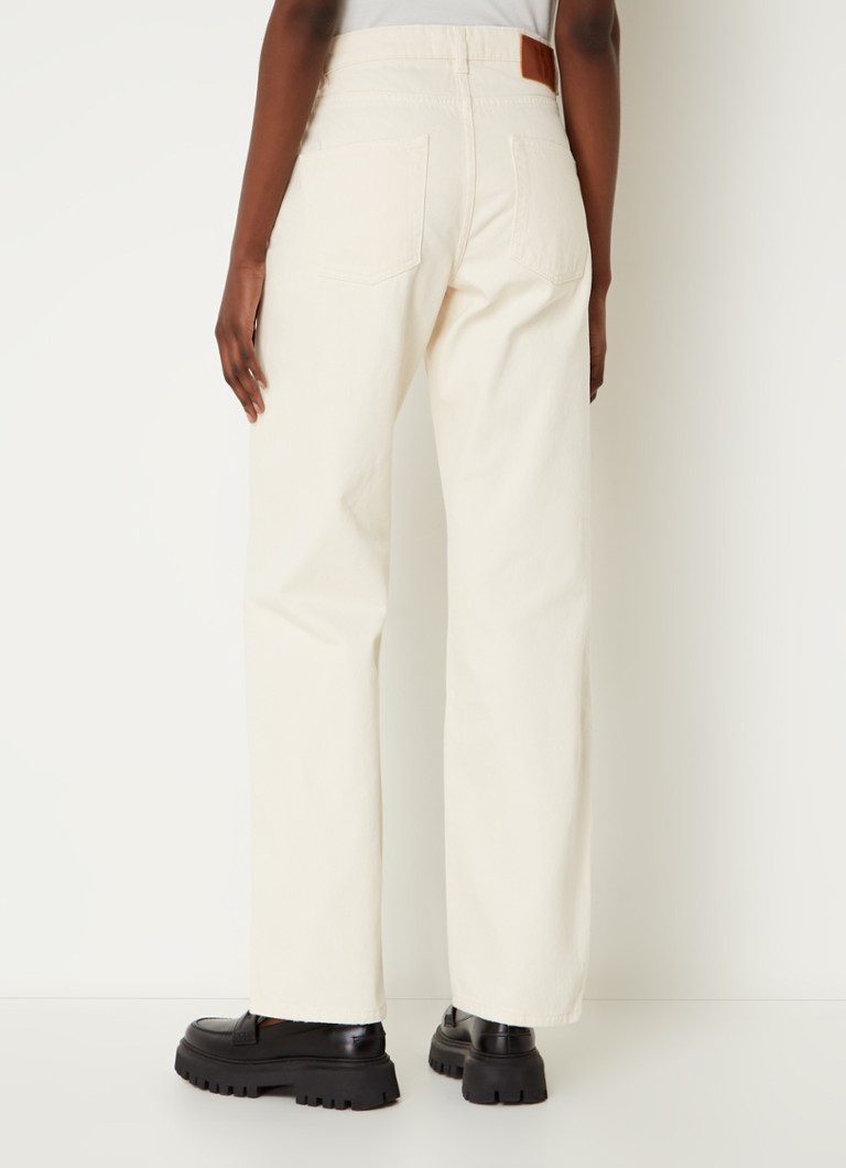 Blugi Erell cu talie înaltă, croială dreaptă, de la Ba&sh, culoare spălată.