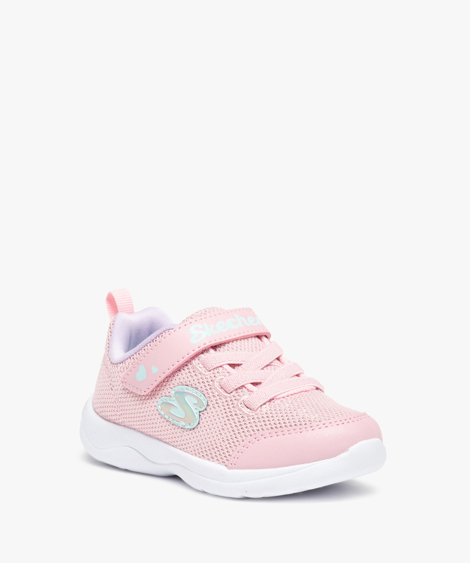 Baskets fille en mesh brillant – Skechers Stepz Easy Peasy rose | GEMO