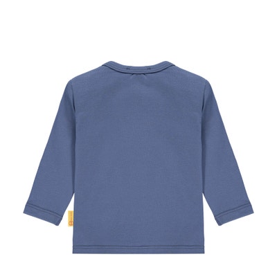 T-Shirt langarm, mittelblau für Jungs