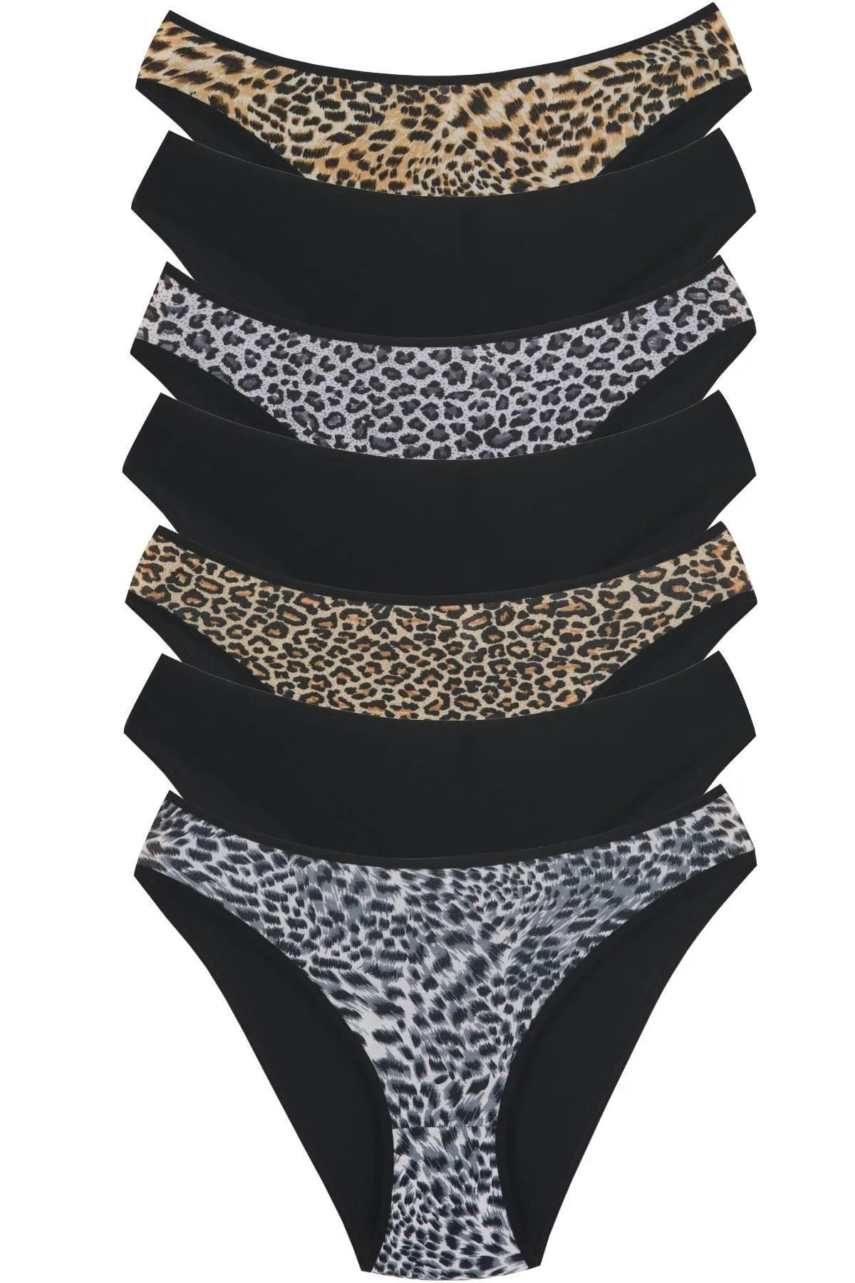 Newlilla  18001-6 7-teiliges Leo In Love Bikini-Höschen-Set für Damen V10