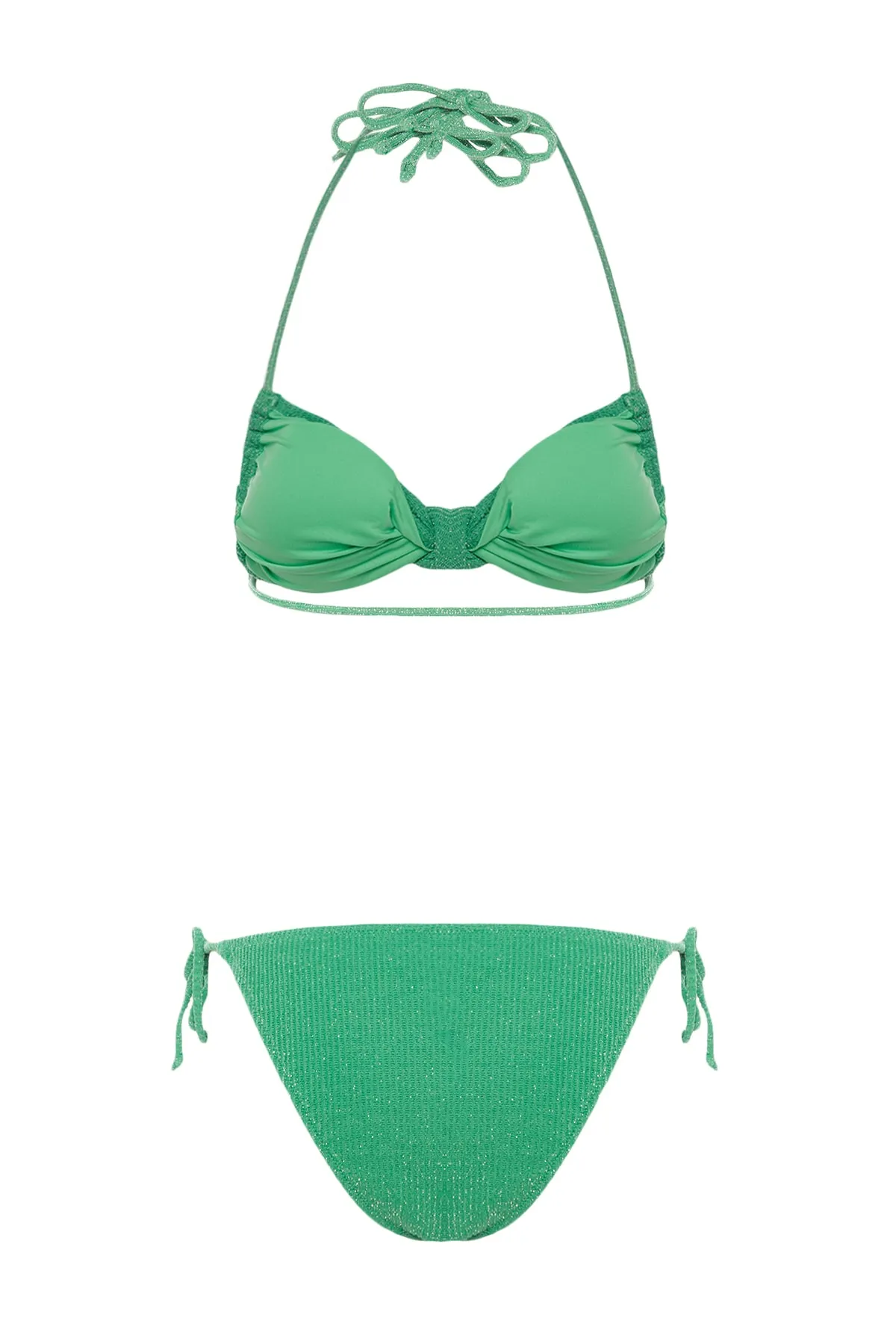 Trendyol Collection  Bikini-Set - Grün - Unifarben