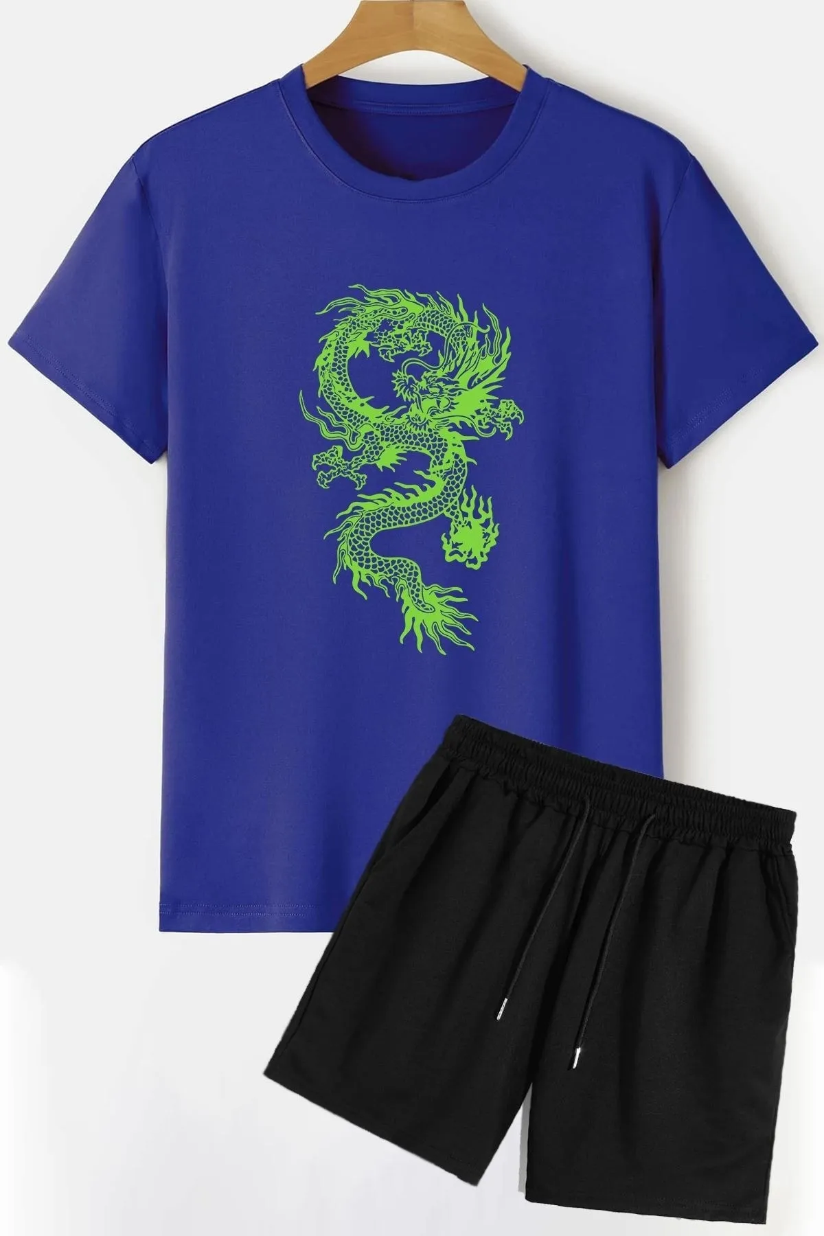 trendypassion  Dragon Shorts T-Shirt-Trainingsanzug-Set