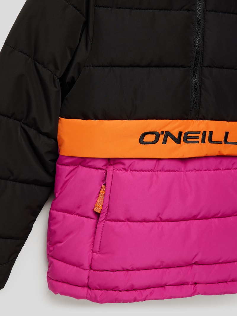 Anorak mit kurzem Reißverschluss in fuchsia