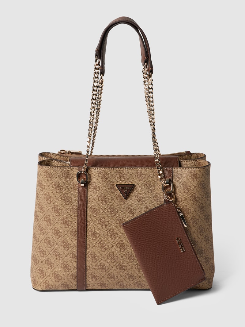 Tote Bag mit Henkeln in metallic Modell 'CRAIG' in beige