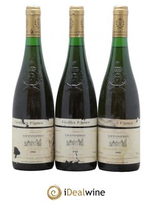 Savennières Vieilles Vignes Domaine du Closel 1993 - Lot de 3 Bouteilles