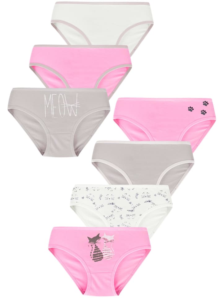 LOREZA 7er Set Slips - Katzen - Bunt günstig kaufen