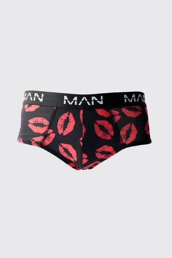 Man Unterhose mit Lippen-Print