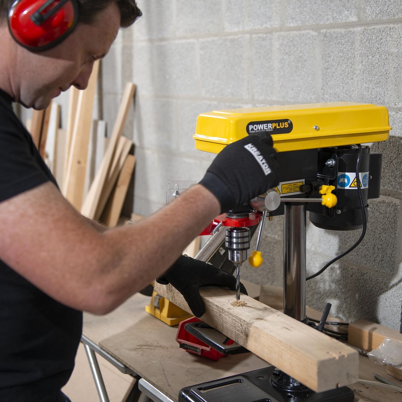 Powerplus Säulenbohrmaschine -500W