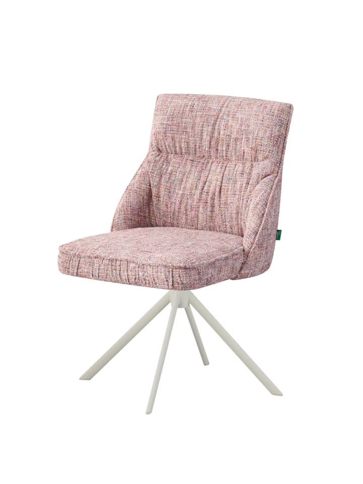 DUBI Möbel 2er-Set: Drehstuhl LINNEA in Rosa - (B)49 x (H)85 x  (T)62 cm günstig kaufen onesize