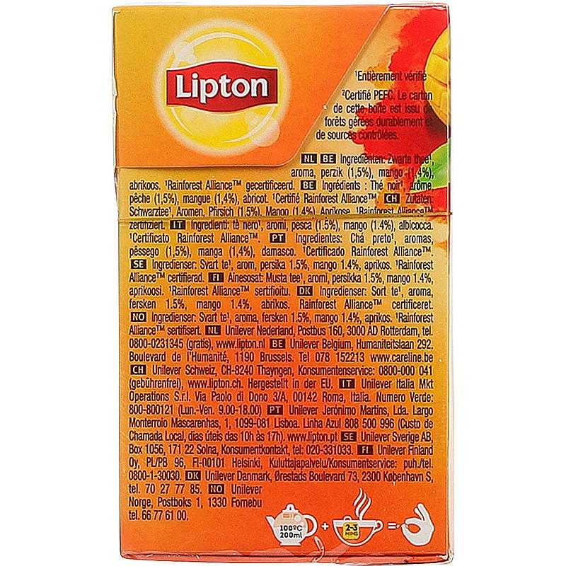 Lipton Lipton Peach mango 20 poser