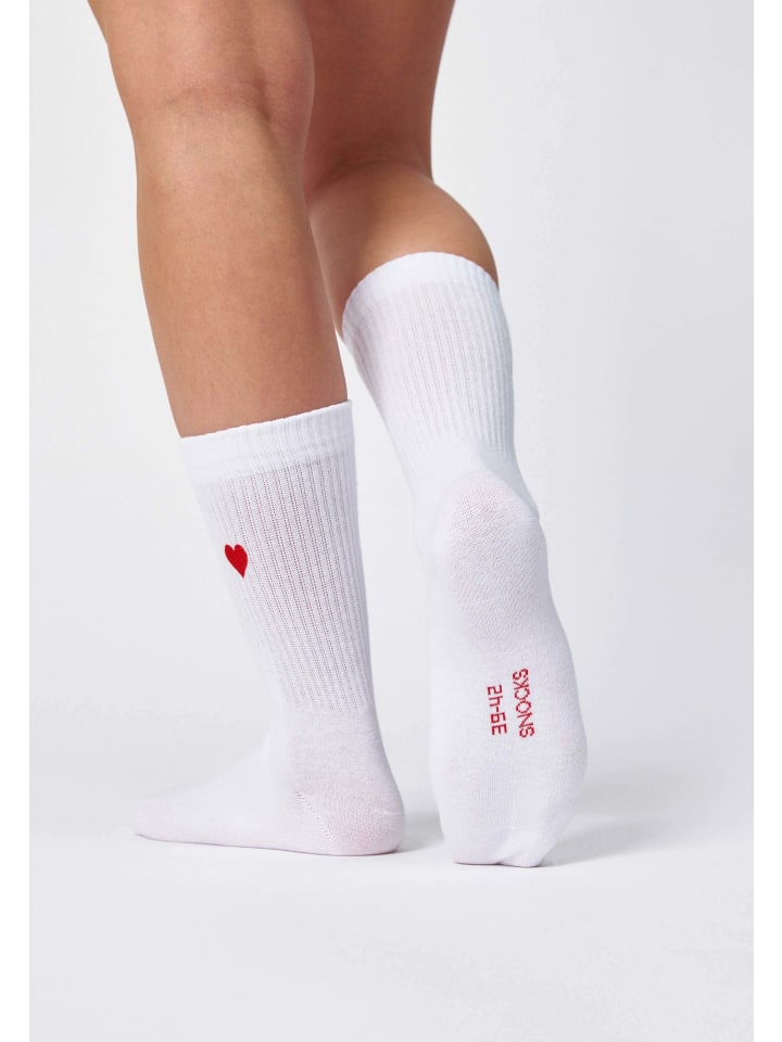 SNOCKS Tennissocken aus Bio-Baumwolle 2 Paar in Mix (Love) günstig kaufen 43-46