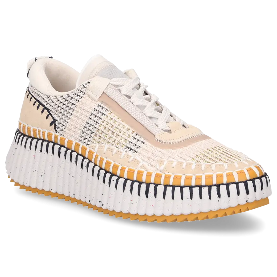 Chloé - Sneaker low NAMA Baumwolle - beige