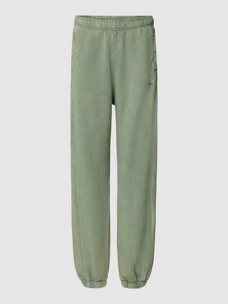 Jogpants mit elastischem Bund in lindgrün