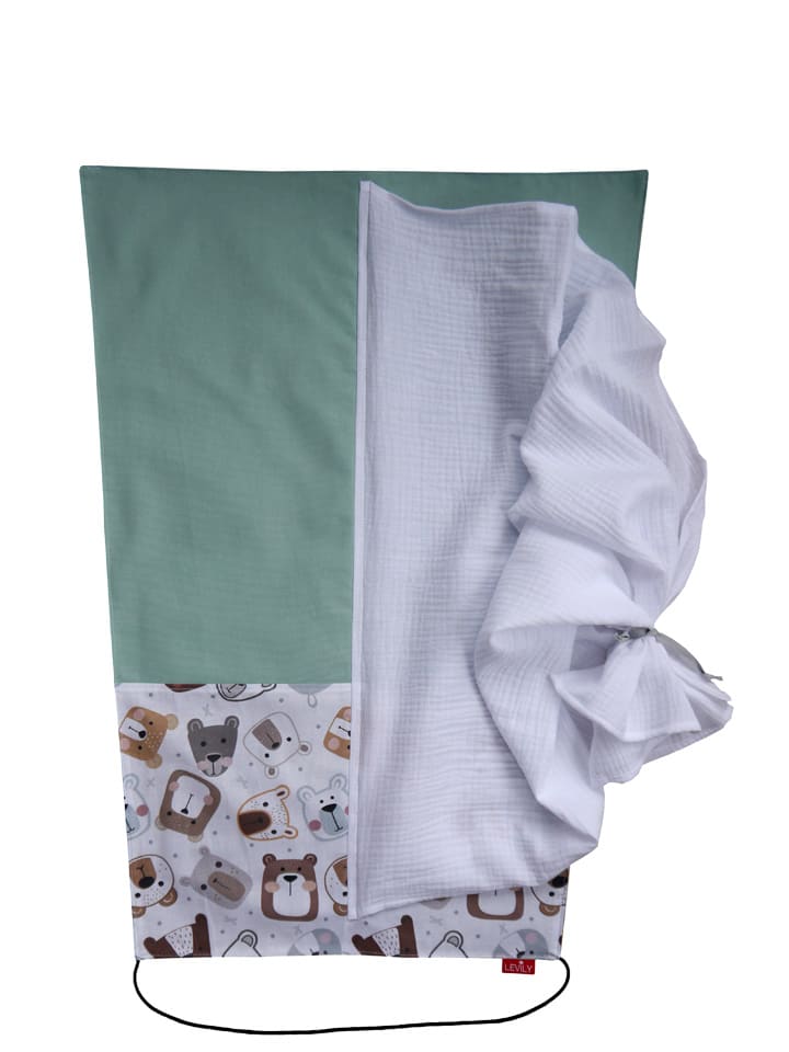 levily - Manufaktur babyfroh  Sonnensegel Sonnenschutz Bärchen/Mint günstig kaufen onesize